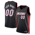 tocy Custom M.Heat Black Swingman Jerseys - Icon Edition