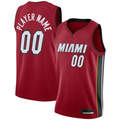 tocy Custom M.Heat Jordan Brand Red Swingman Jerseys - Statement Edition