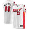 tocy Custom M.Heat White Fast Break Replica Jerseys - Association Edition