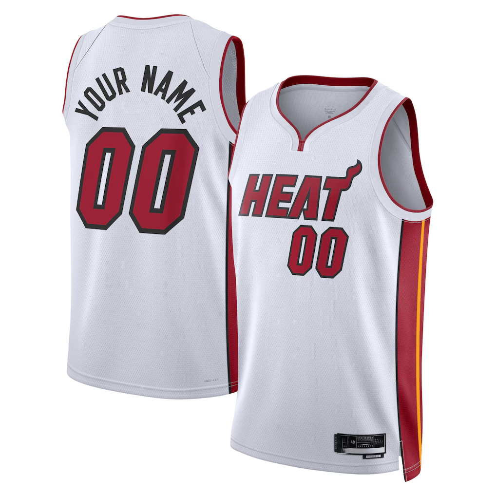 tocy Custom M.Heat White Swingman Jerseys - Association Edition