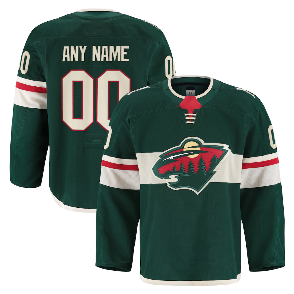Tocy Custom M.Wild Green Home Authentic Pro Jerseys