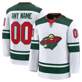 Tocy Custom M.Wild White Away Premium Jerseys