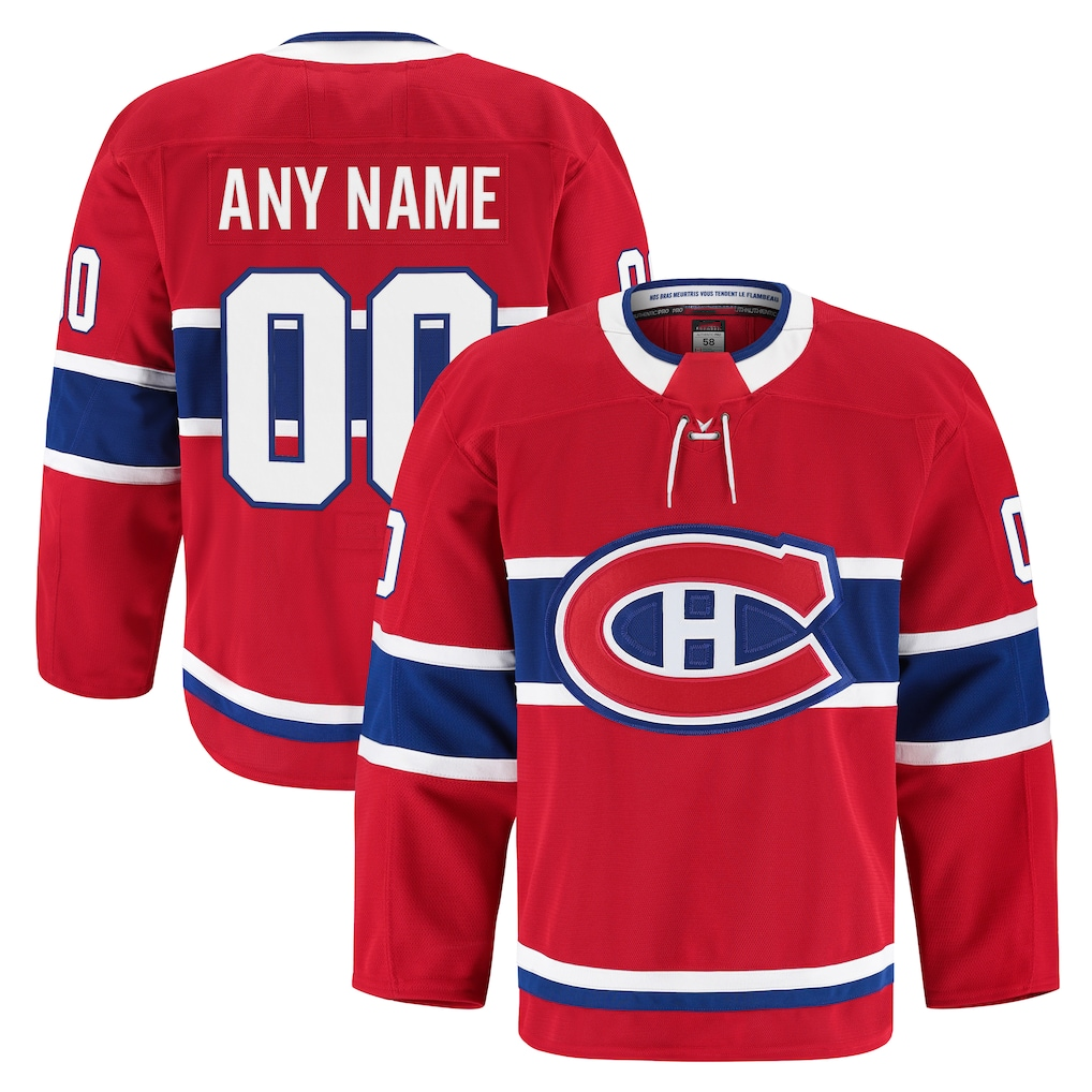 Tocy Custom Montreal Canadiens Red Home Authentic Pro Jerseys
