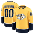 Tocy Custom N.Predators Gold Home Premium Jerseys