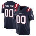 Tocy Custom NE.Patriots Navy Limited Vapor F.U.S.E. Home Game Any Name & Numbers Stitched Jerseys