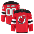 Tocy Custom N.Jersey Devils Red Home Authentic Pro Jerseys