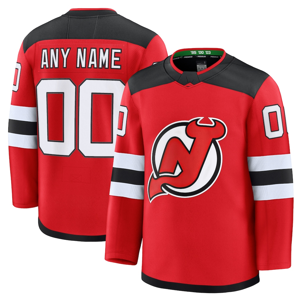 Tocy Custom N.Jersey Devils Red Home Premium Jerseys