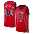 tocy Custom NO.Pelicans Jordan Brand Red Swingman Stitched Jerseys- Statement Edition