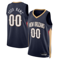 tocy Custom NO.Pelicans Navy 2022-2023 Swingman Stitched Jerseys- Icon Edition