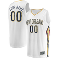 tocy Custom NO.Pelicans White Fast Break Stitched Jerseys- Association Edition