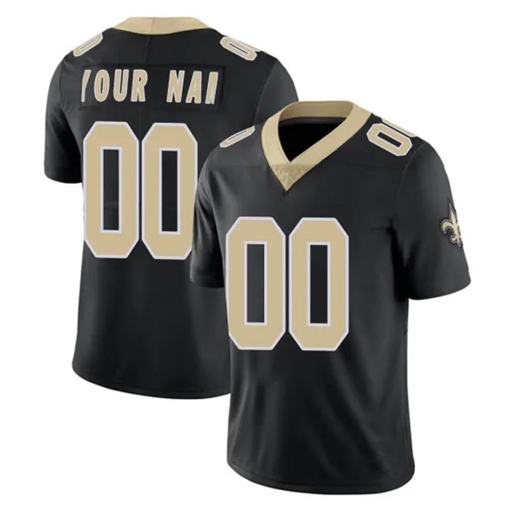 Tocy Custom NO.Saints Black Limited Vapor Untouchable Home Game Any Name & Numbers Stitched Jerseys
