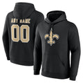 Tocy Custom NO.Saints Black Pullover Hoodies Limited Any Name & Numbers Stitched Jerseys
