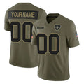 Tocy Custom NO.Saints Olive 2025 Salute To Service Limited Any Name & Numbers Stitched Jerseys