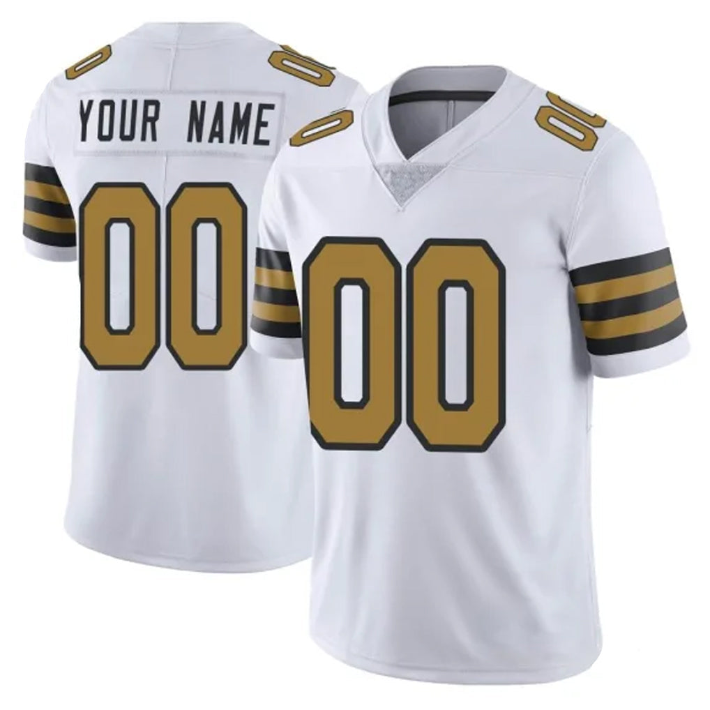 Tocy Custom NO.Saints White Limited Color Rush Home Game Any Name & Numbers Stitched Jerseys