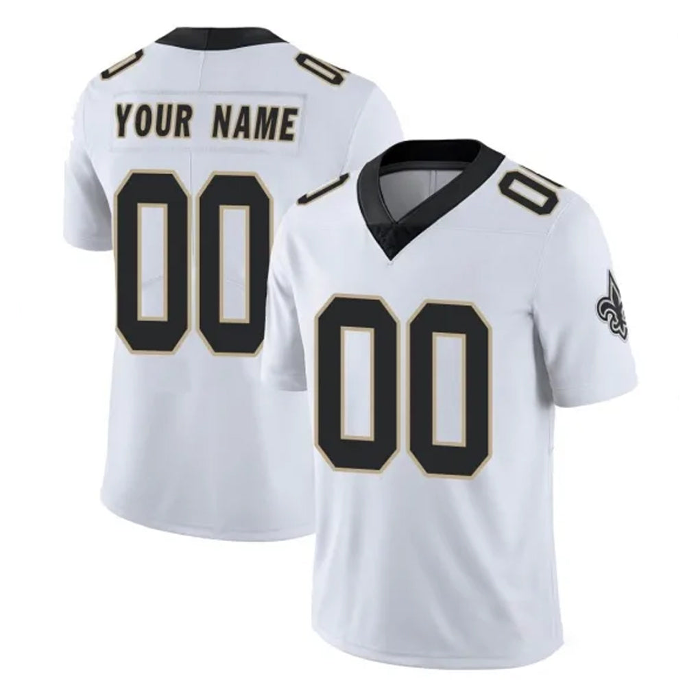Tocy Custom NO.Saints White Limited Vapor Untouchable Home Game Any Name & Numbers Stitched Jerseys