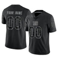 Tocy Custom NY.Giants Black Limited Reflective Home Game Any Name & Numbers Stitched Jerseys