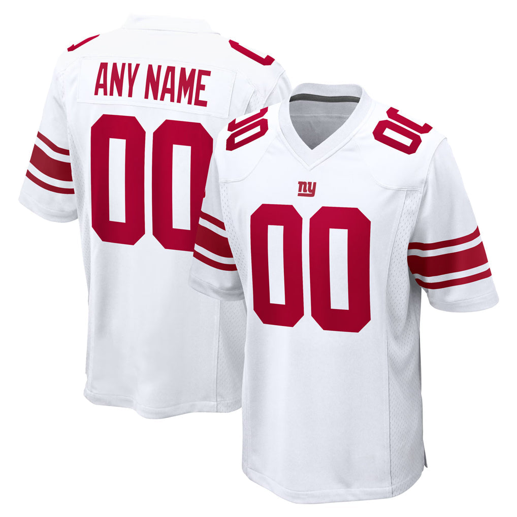 Tocy Custom NY.Giants White Home Game Any Name & Numbers Stitched Jerseys