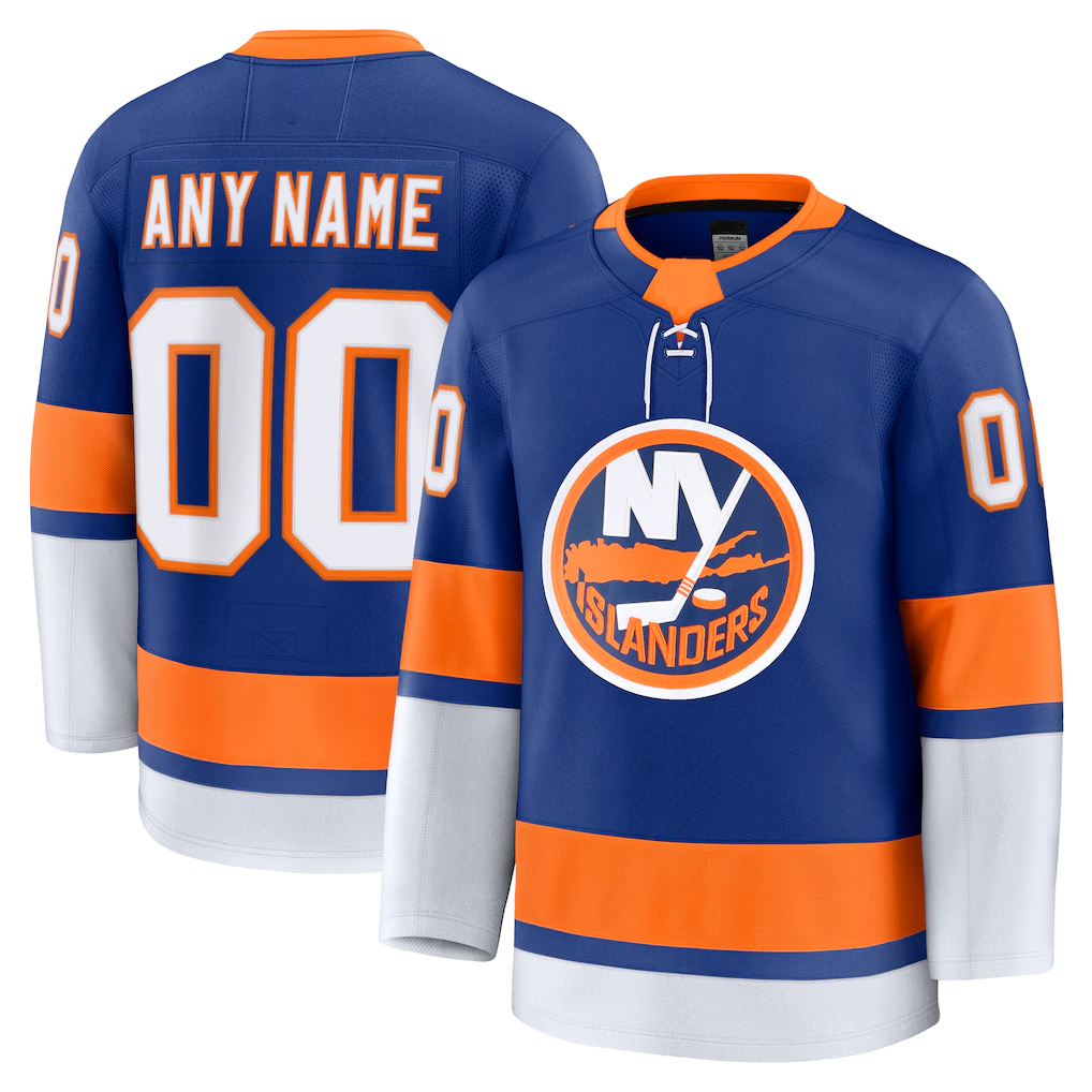 Tocy Custom NY.Islanders Royal Home Premium Jerseys