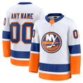 Tocy Custom NY.Islanders White Away Premium Jerseys