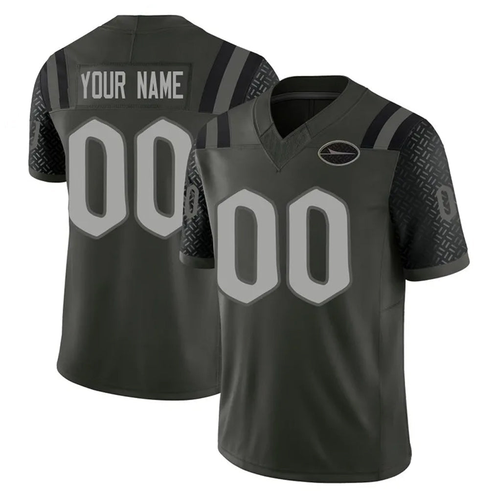 Tocy Custom NY.Jets Green Limited 2025 Rivalries Collection Home Game Any Name & Numbers Stitched Jerseys