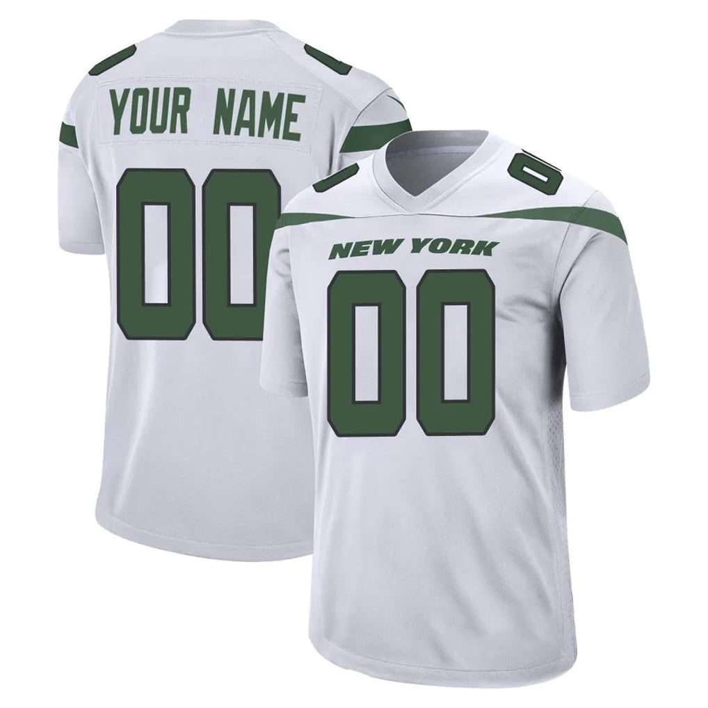 Tocy Custom NY.Jets White Spotlight Home Game Any Name & Numbers Stitched Jerseys