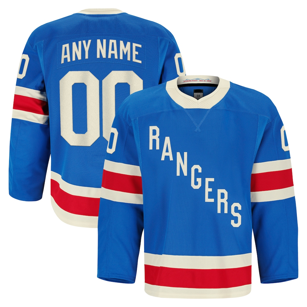 Tocy Custom NY.Rangers Blue Centennial Authentic Pro Jerseys