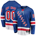 Tocy Custom NY.Rangers Blue Home Breakaway Jerseys