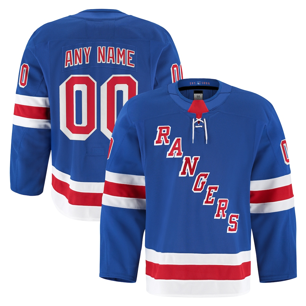 Tocy Custom NY.Rangers Royal Home Authentic Pro Jerseys