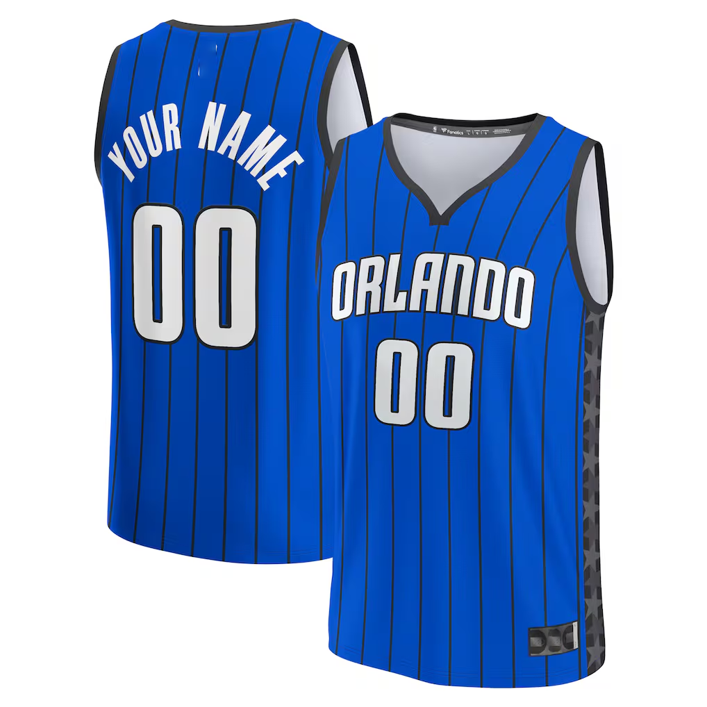 tocy Custom O.Magic Blue Fast Break Jerseys - Statement Edition