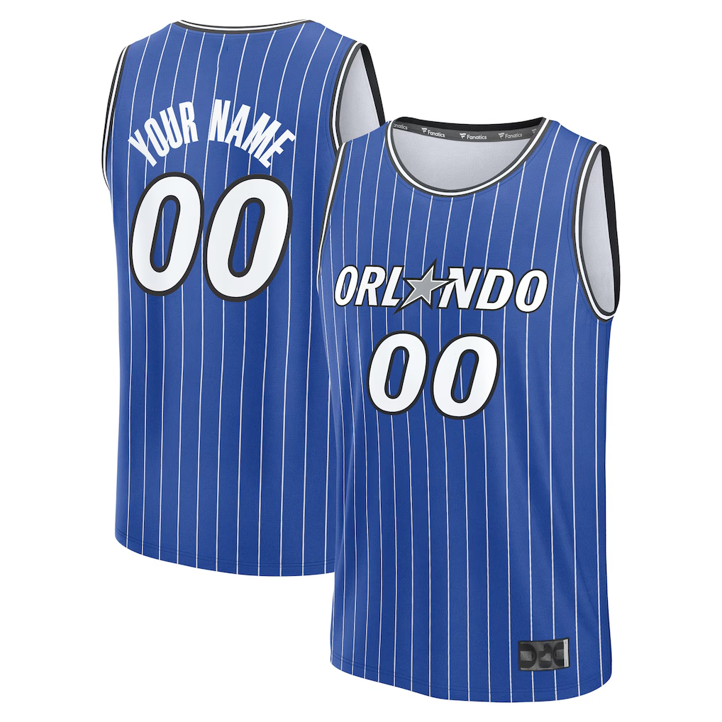 tocy Custom O.Magic Blue Fast Break Replica Jerseys - Icon Edition