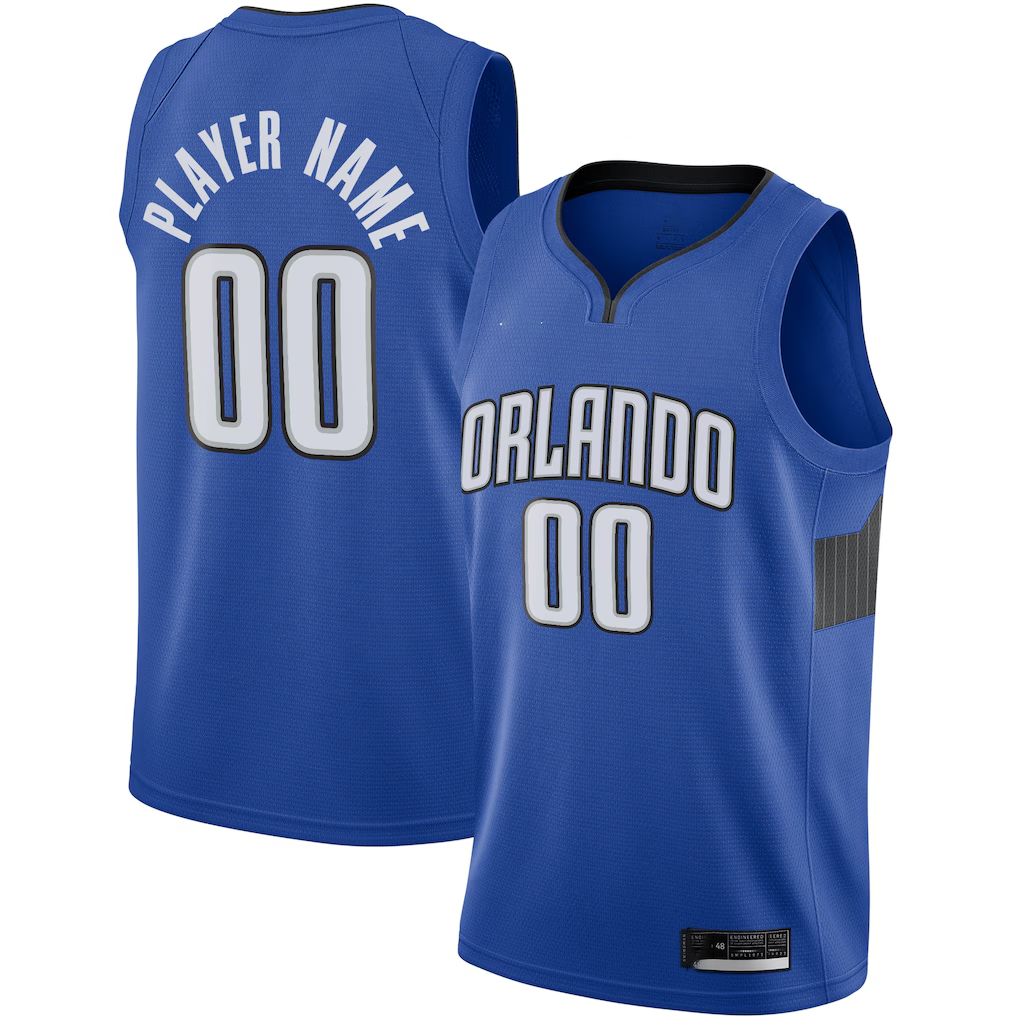 tocy Custom O.Magic Blue Swingman Jerseys - Statement Edition