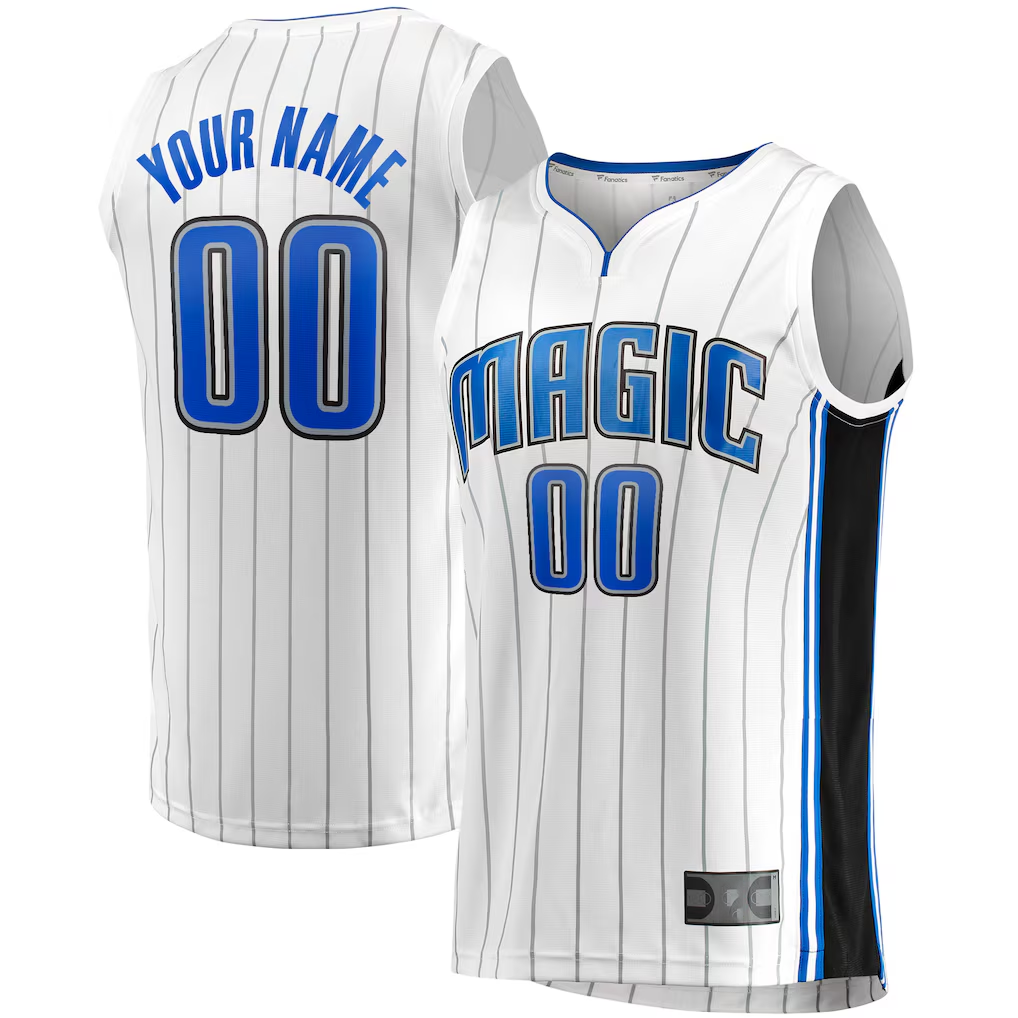 tocy Custom O.Magic White Fast Break Replica Jerseys - Association Edition