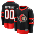 Tocy Custom O.Senators Black Home Breakaway Jerseys