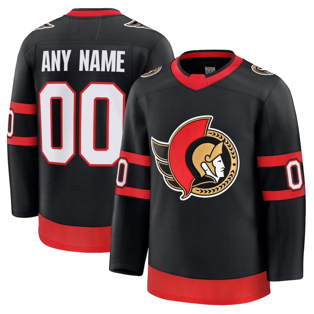 Tocy Custom O.Senators Black Home Premium Jerseys