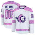 Tocy Custom O.Senators White 2024 Hockey Fights Cancer Practice Jerseys