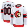 Tocy Custom O.Senators White Away Premium Jerseys