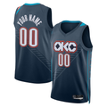 tocy Custom OC.Thunder Blue 2025-2026 City Edition Swingman Stitched Jerseys