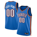 tocy Custom OC.Thunder Blue  Fast Break Stitched Jerseys- Statement Edition