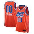 tocy Custom OC.Thunder Jordan Brand Orange 2022-2023 Swingman Stitched Jerseys - Statement Edition