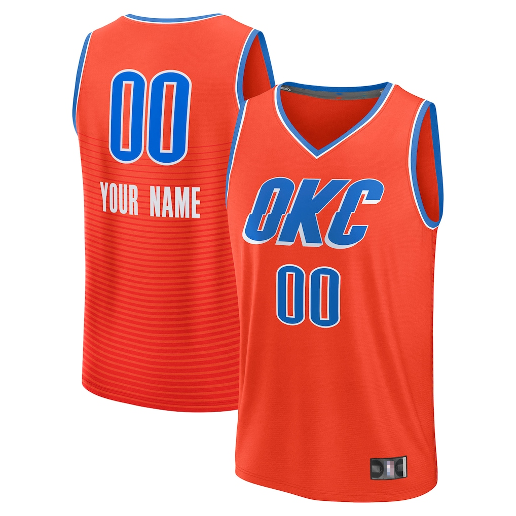tocy Custom OC.Thunder Orange Swingman Stitched Jerseys - Icon Edition