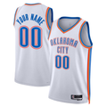 tocy Custom OC.Thunder White Swingman Stitched Jerseys- Association Edition