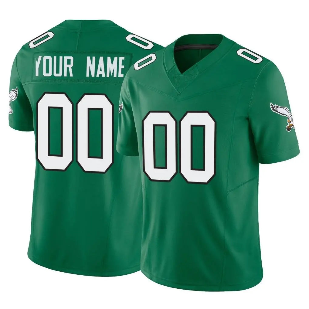 Tocy Custom P.Eagles Green Kelly Alternate Vapor F.U.S.E. Home Game Any Name & Numbers Stitched Jerseys