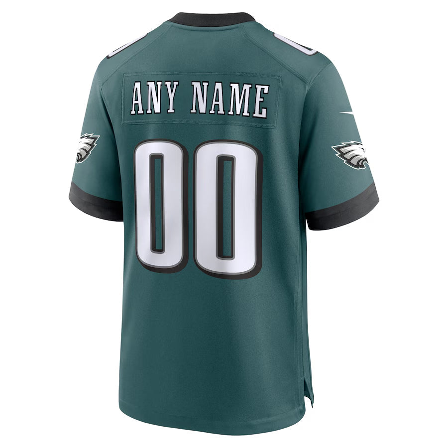 tocy Custom P.Eagles Midnight Green Stitched Home Game Stitched Jerseys