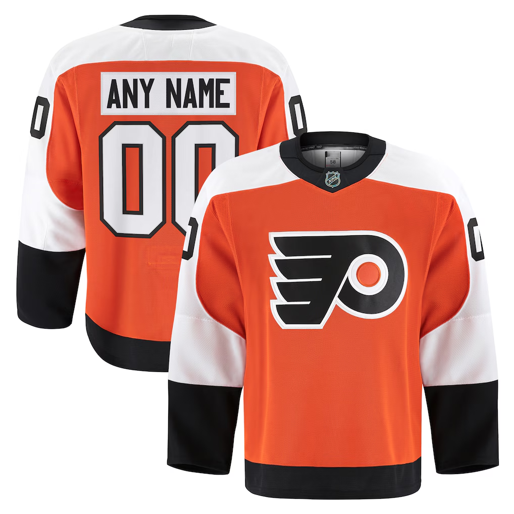 Tocy Custom P.Flyers Orange Home Authentic Pro Jerseys