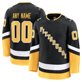Tocy Custom P.Penguins Black Alternate Premium Jerseys