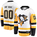 Tocy Custom P.Penguins White Away Breakaway Jerseys