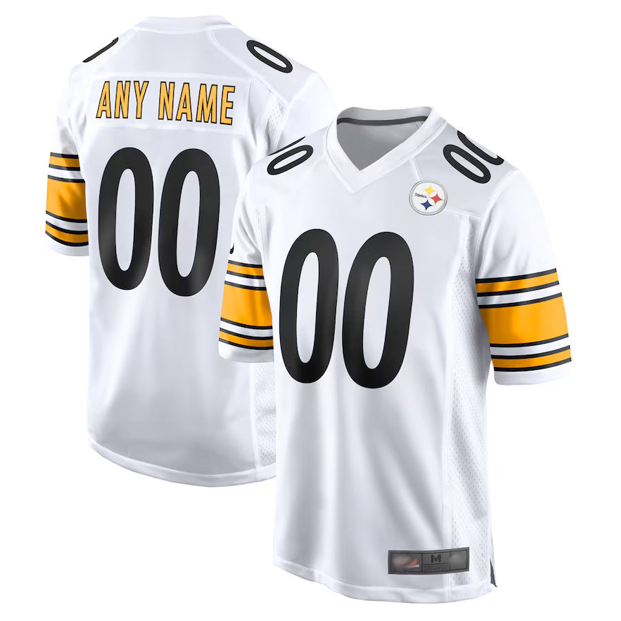 tocy Custom P.Steelers White Home Game Stitched Jerseys