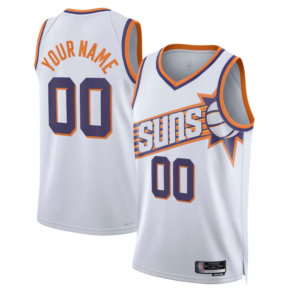 tocy Custom P.Suns White Swingman Jerseys - Association Edition