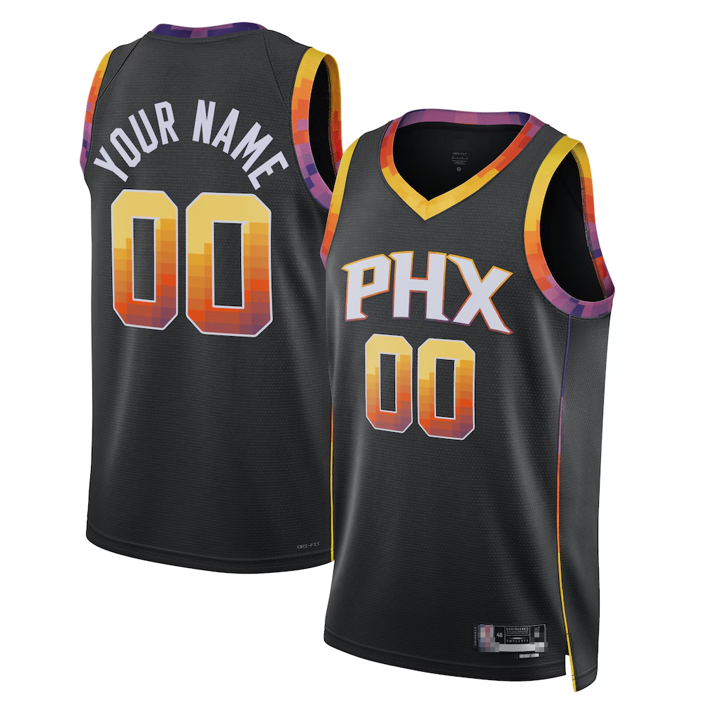 tocy Custom P.Sunss Black 2022-2023 Swingman Jerseys - Statement Edition