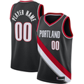 tocy Custom PT.Blazers Black 2020-2021 Swingman Jerseys - Icon Edition
